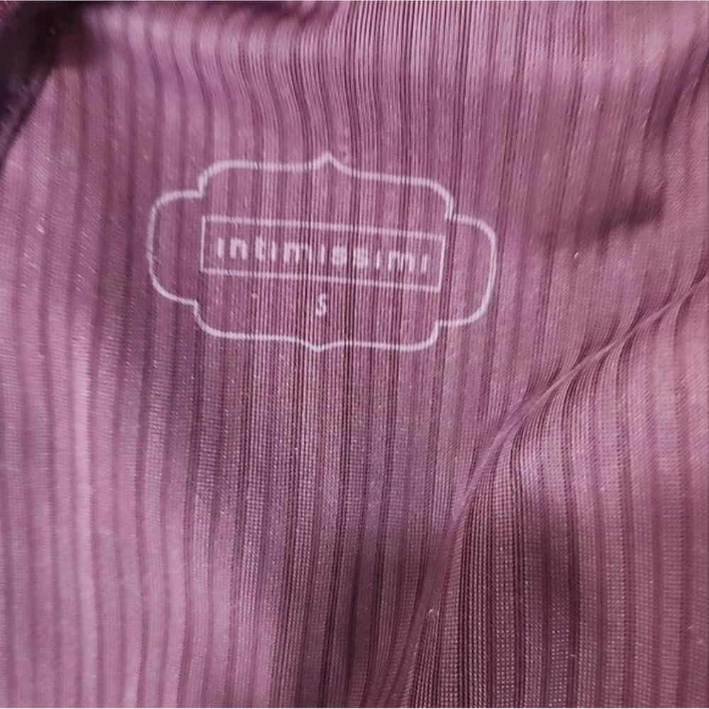Intimissimi Open Back Ribbed Velvet wine Bodysuit Size S - Picture 9 of 9